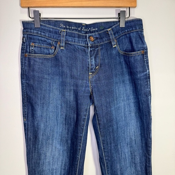 Levi's 633 Y2K Green Tab Eco Line Low Rise Bootcut Dark Wash Size 28 - Picture 3 of 13